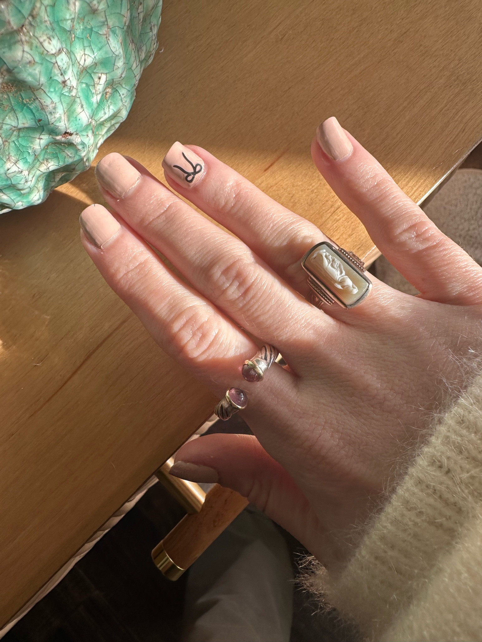 Obsessed with these bow decals. BRB ordering more 

Nail color: OPI “Do You Take Lei Away” 

Nail decals 
Nail stickers 
Bow nails 

#LTKbeauty #LTKSeasonal #LTKstyletip