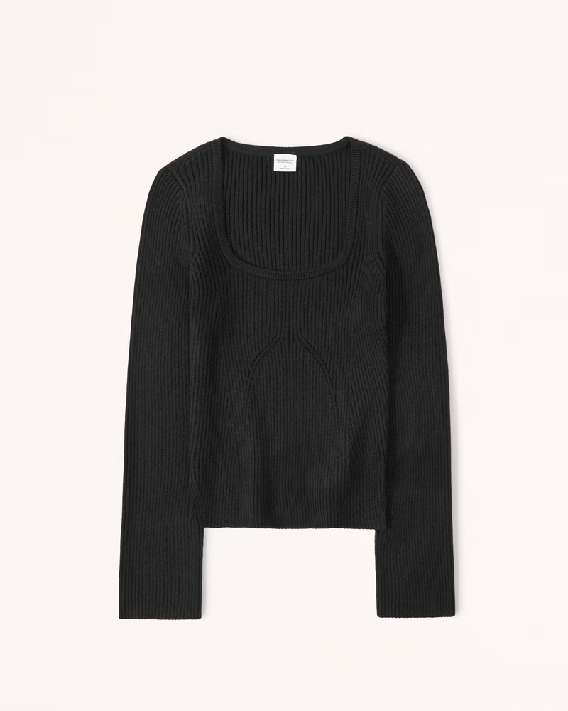 LuxeLoft Squareneck Sweater | Abercrombie & Fitch (US)