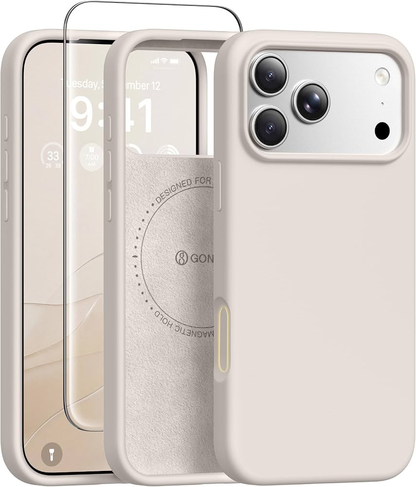 GONEZ Magnetic for iPhone 17 Pro Max Case, [Compatible with MagSafe] Anti-Scratch Microfiber Lini... | Amazon (US)