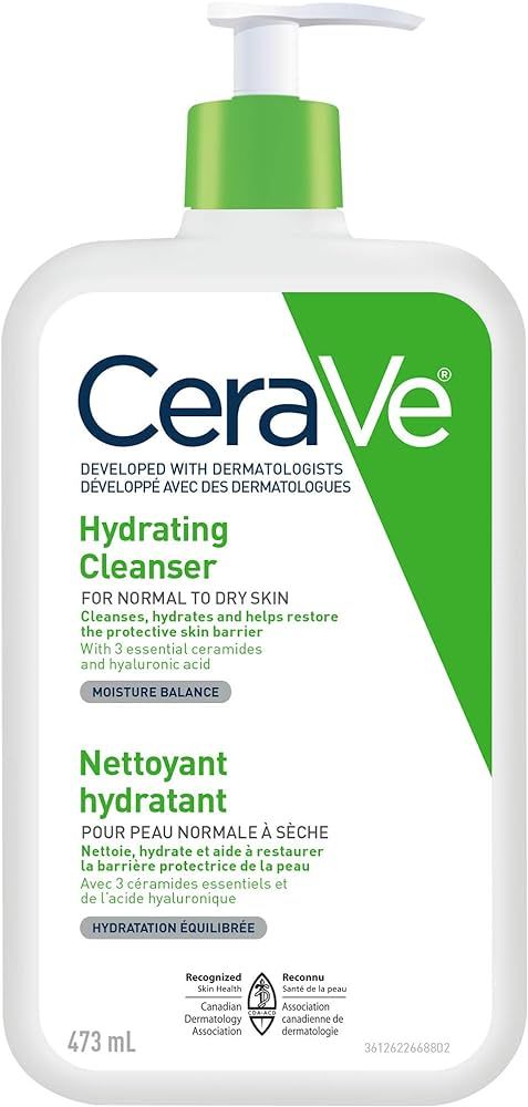 CeraVe HYDRATING Daily Face Wash, Gentle Moisturizing Non-Foaming Facial Cleanser for Men & Women... | Amazon (CA)