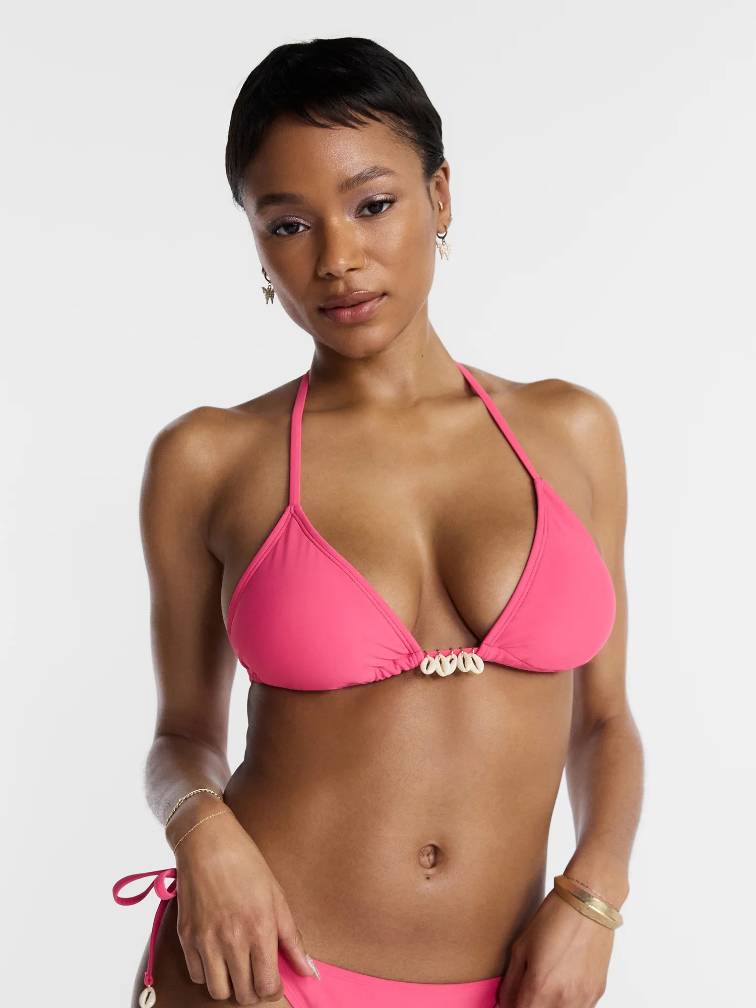 Hot Girl Summer by Megan Thee Stallion Women’s and Women's Plus Bubblegum Hottie Shell Triangle... | Walmart (US)