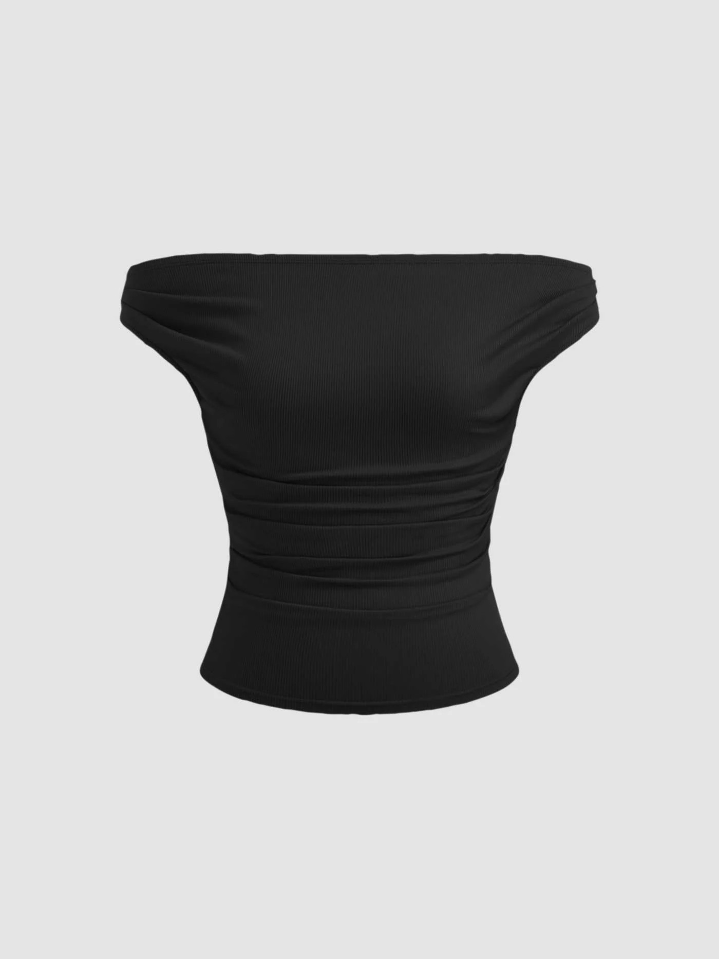 Off-shoulder Ruched Top | Cider