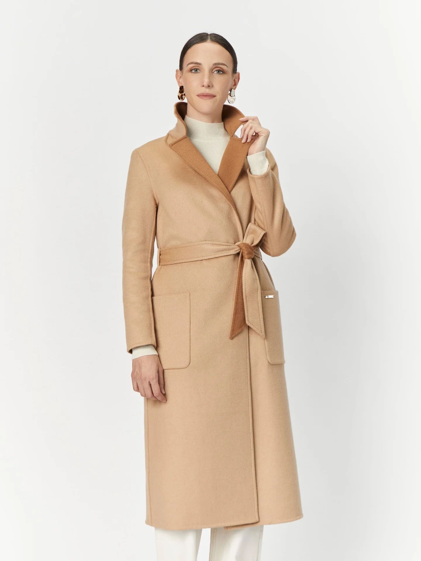 Reversible Long Coat | Gobi Cashmere
