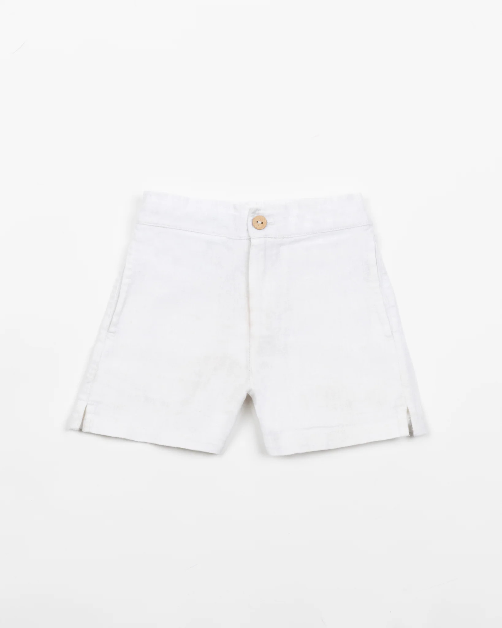 The Casa Blanca - Boys White Linen Shorts | Kenny Flowers