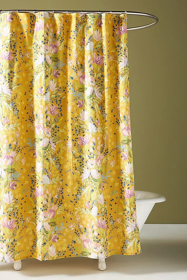 Peonia Shower Curtain | Anthropologie (US)