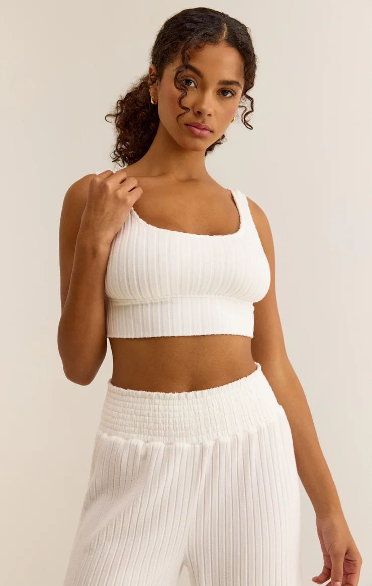 Zoe Silky Rib Tank Bra | Z Supply