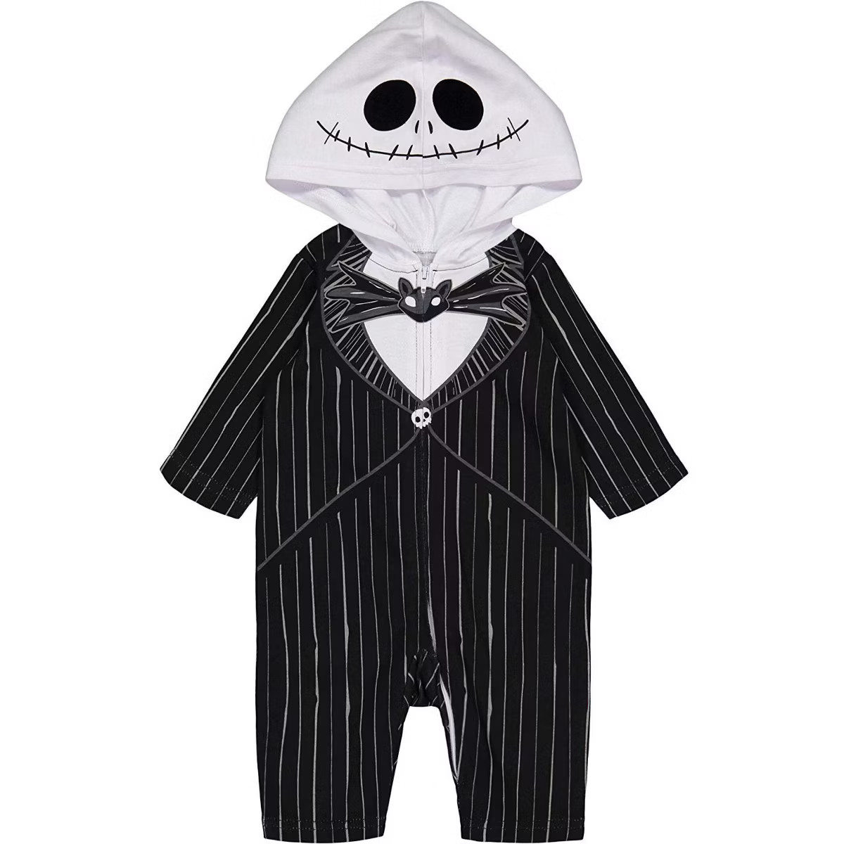 Disney Nightmare Before Christmas Jack Skellington Zip Up Coverall Newborn to Little Kid | Target