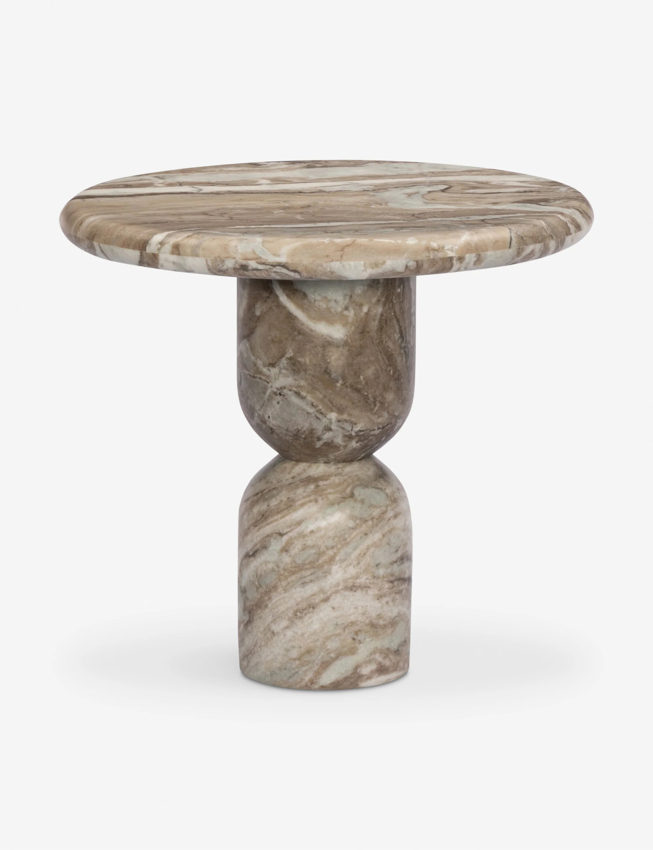 Figueroa Round Side Table by Amber Lewis x Four Hands, Sawar Marble | Lulu and Georgia 