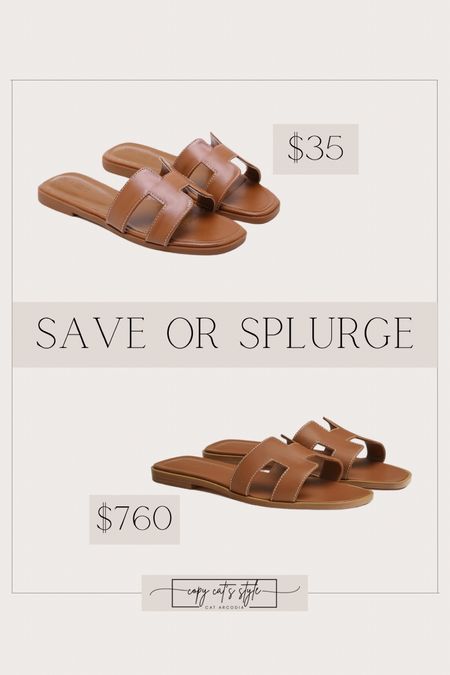 Save or Splurge look for less sandals 

#LTKshoecrush #LTKstyletip #LTKfindsunder50