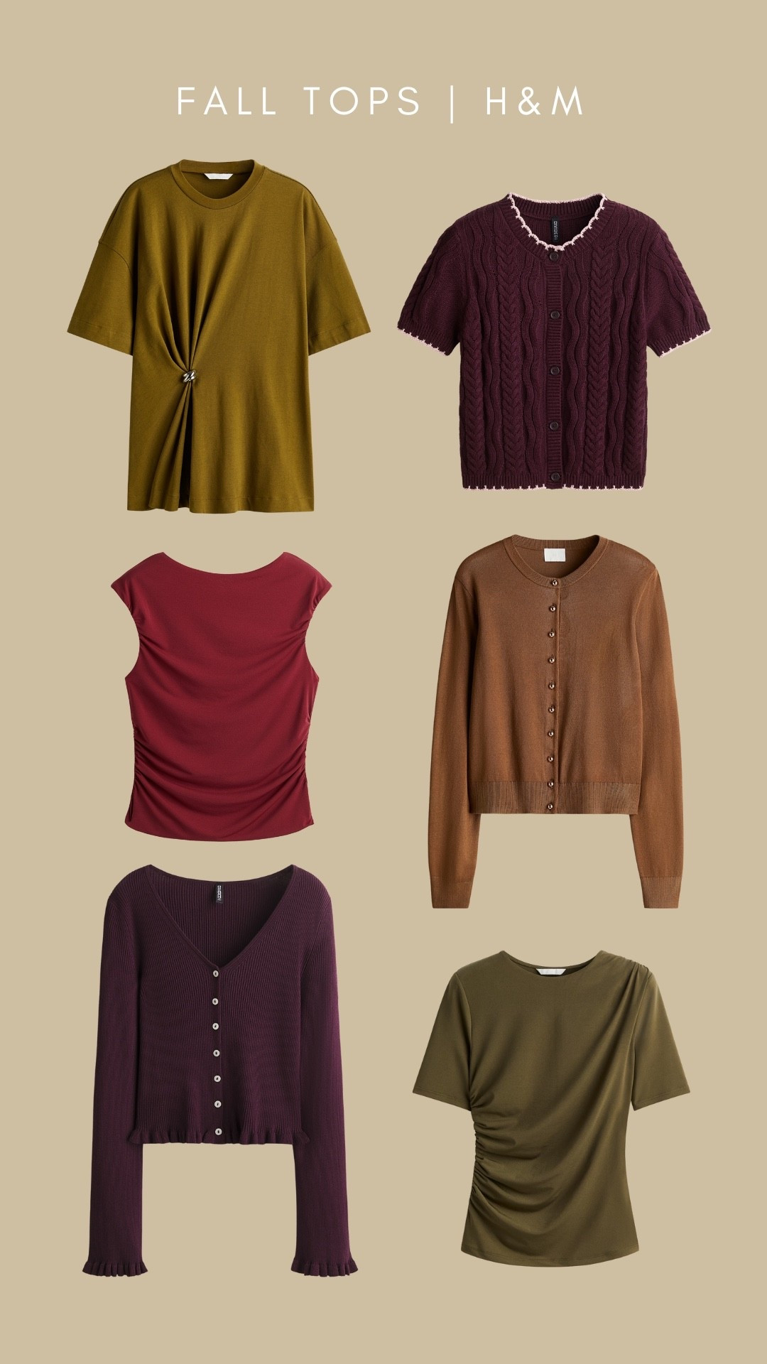 Tops perfect for fall 🤎


#autumn #fall #h&m #vacationlooks #datenight #workoutfit #womenstyle #womenfashion #vest #cardigan #drapetop #falltops #falloutfits #LTKautumn 

#LTKWorkwear #LTKStyleTip