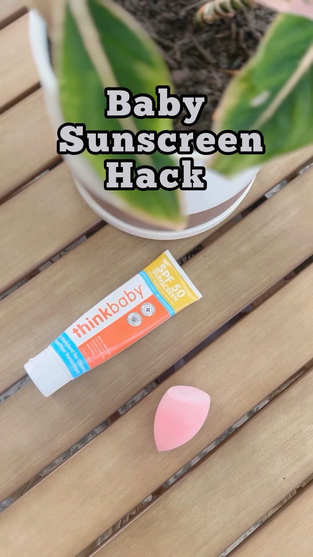 Baby sunscreen hack! Use a makeup sponge to apply sunscreen to your baby/kids! So easy to do and they won’t mind it as much! 

#LTKfamily #LTKstyletip #LTKbaby