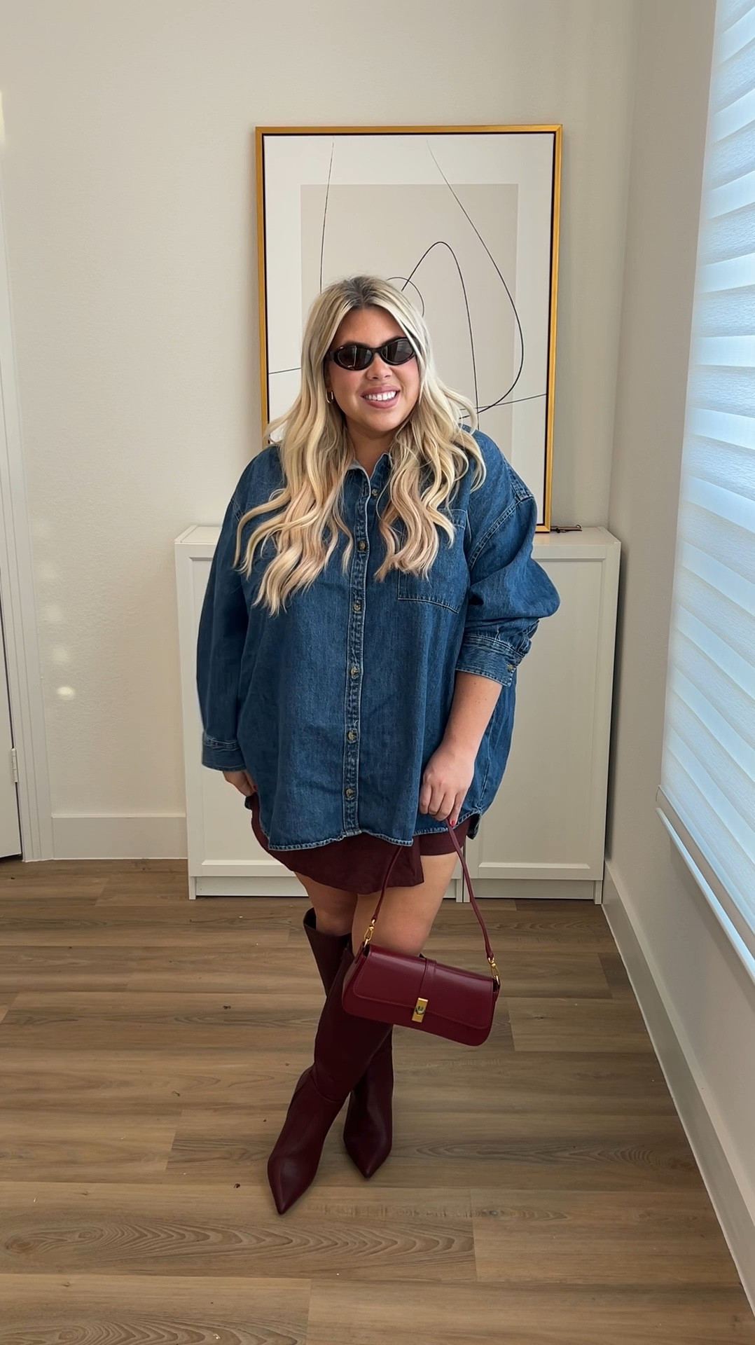 10 days of fall outfit inspo: day 10! 
Loving this comfy + on trend fall look! ♥️ 

Size 2x shirt 
Size 20 skort 
Boots: TTS


#LTKVideo #LTKFindsUnder100 #LTKStyleTip