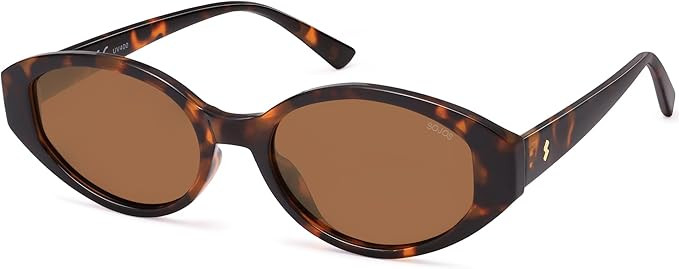 SOJOS Retro Oval Polarized Sunglasses for Women Cat Eye Shades SJ2608 | Retro cat-eye style vinta... | Amazon (US)
