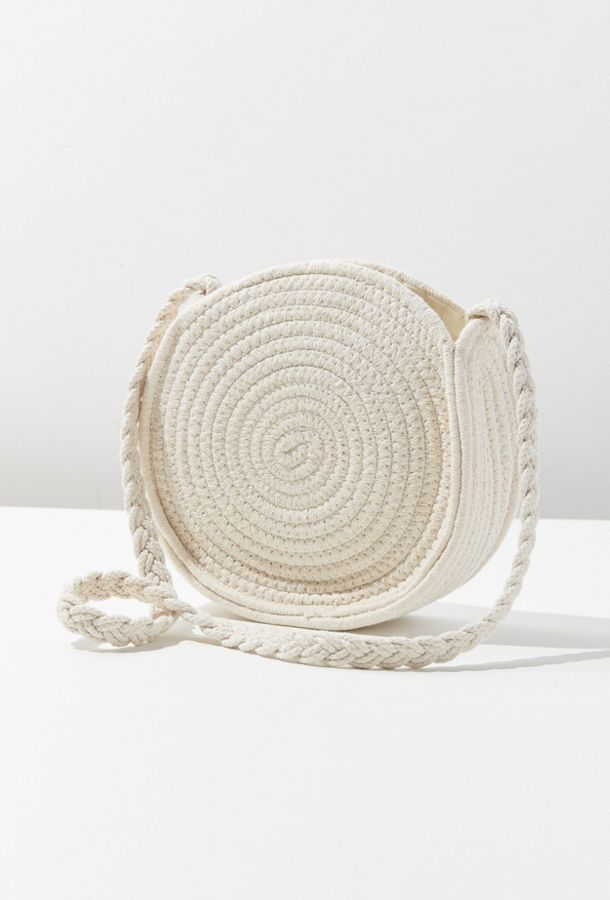 Circle Woven Crossbody Bag | Urban Outfitters (US and RoW)