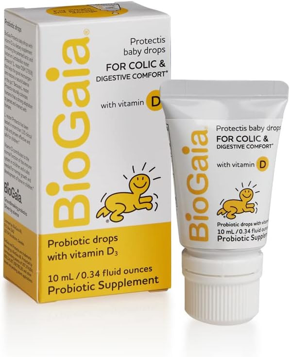 BioGaia Protectis Probiotics Drops with Vitamin D for Baby, Infants, Newborn and Kids Colic, Spit... | Amazon (US)