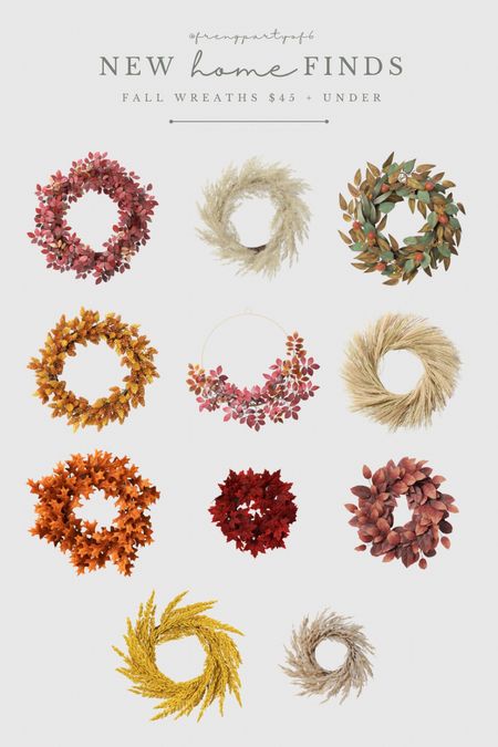 New fall wreaths at Target! Only $45 or less! There’s some cute mini fall wreaths that are only $10! They will sell out quick.

#LTKFind #LTKhome #LTKunder50