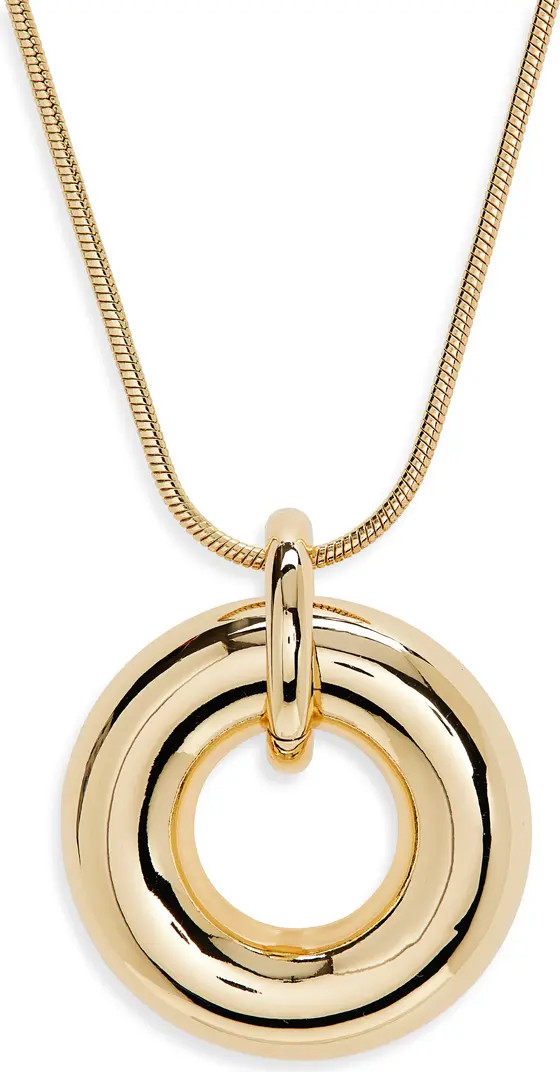 Circle Pendant Long Necklace | Nordstrom