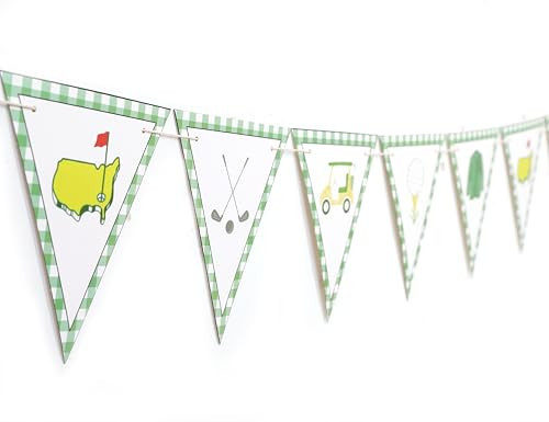 Golf Themed Birthday Banner - Golf First/1st Birthday Party Decorations,Hole In One Party Banner,Hole In One First Year Banner | Amazon (US)