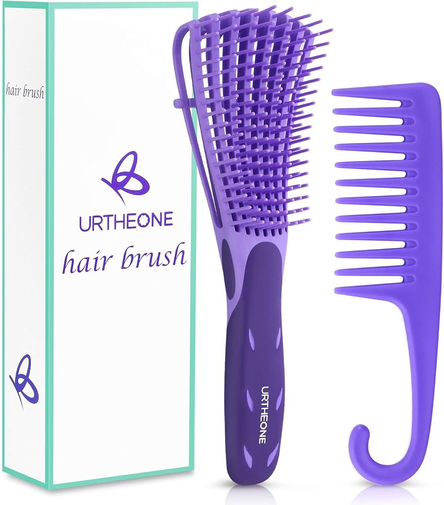 Detangling Hair Brush, Detangling brush for Adults and Kids, Comb Set for Kinky Curly Coily and W... | Amazon (US)
