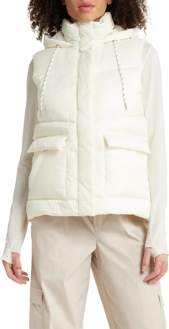 Zella Quilted Hooded Cocoon Vest | Nordstrom | Nordstrom