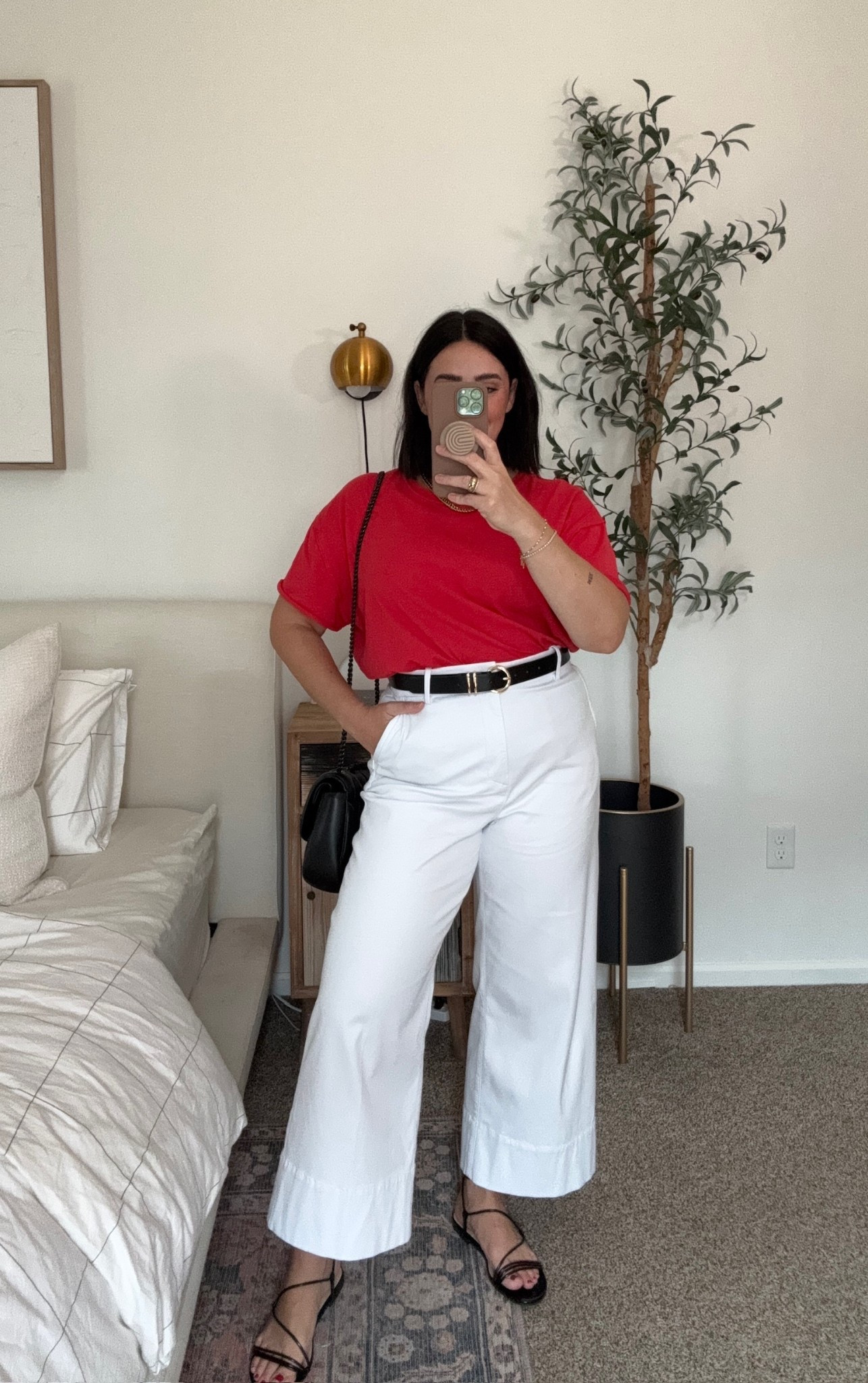 The spanx smoothing pants styled in a casual spring fit! These white pants aren't see through and the quality is amazing! They slim and smooth while giving you shape. Perfect outfit for business casual in spring or spring teacher outfits. 

Business chic, workwear, professional outfits, white pants look, midsize 

#LTKWorkwear #LTKMidsize #LTKWatchNow