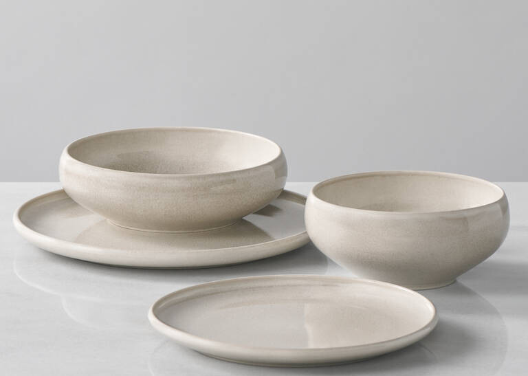 Thetis 16 Piece Dish Set Sand | Urban Barn