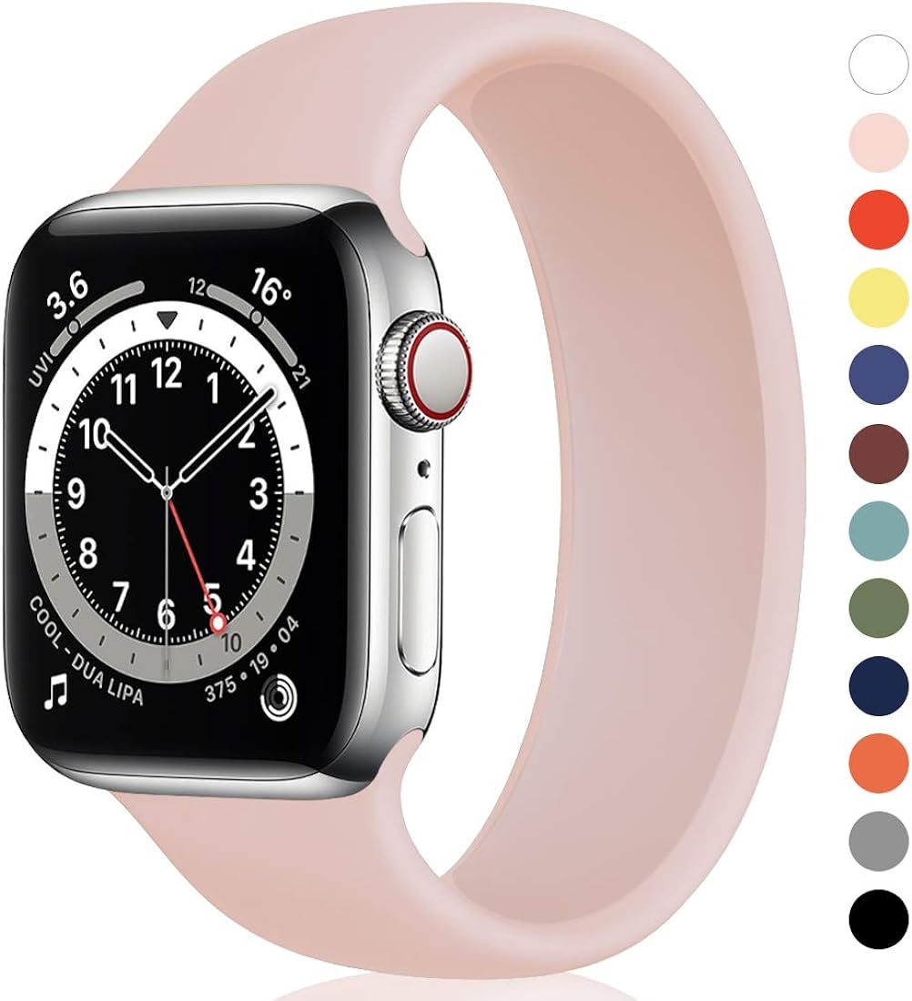 Unnite Stretchy Solo Loop Bands Compatible for Apple Watch Band 38mm 40mm 41mm 42mm 44mm 45mm 49mm,  | Amazon (US)