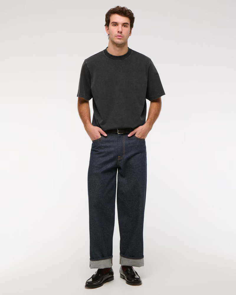 Premium Heavyweight Cropped Tee | Abercrombie & Fitch (US)