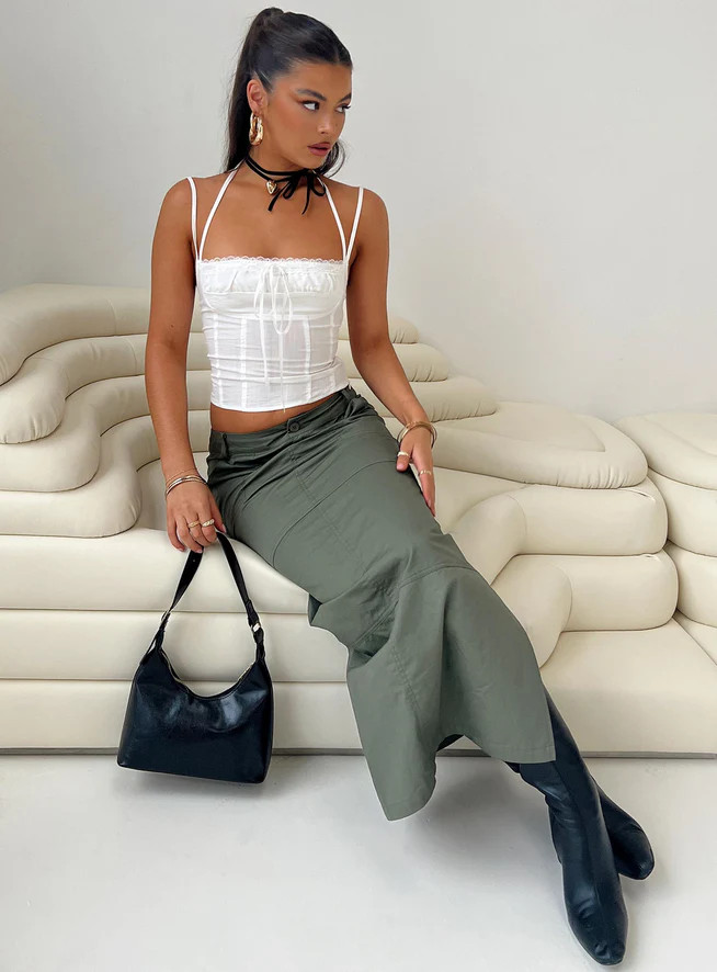 Trynia Top White | Princess Polly US