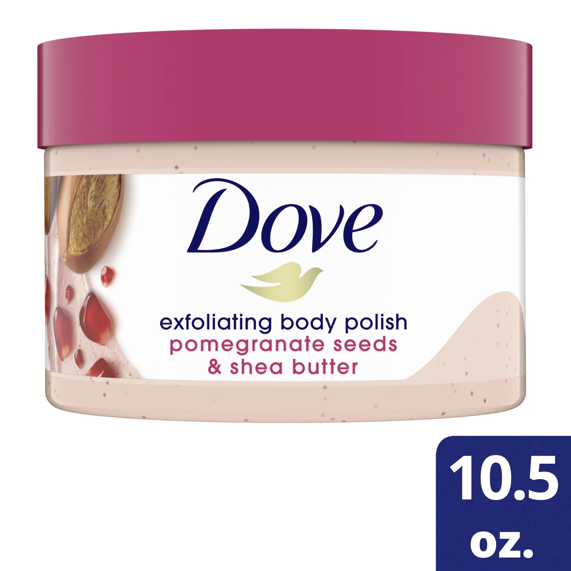 Dove Exfoliating Body Polish Scrub Pomegranate & Shea Butter 10.5 oz | Walmart (US)