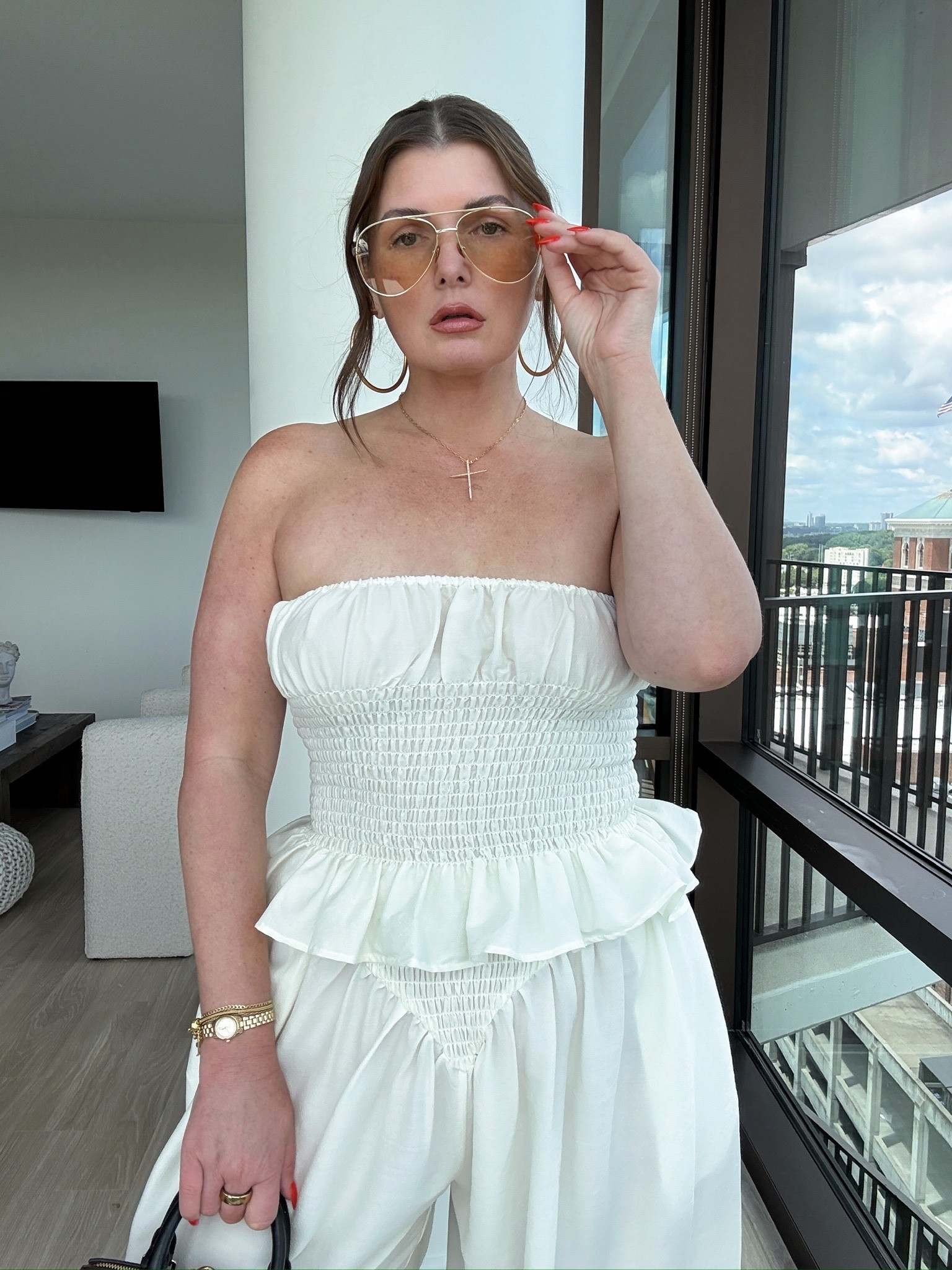 Spring outfit 
White is this season’s color

#LTKActive #LTKootd #LTKSeasonal