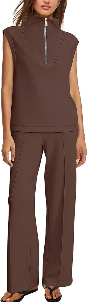 SENSERISE Womens Lounge Sets Sweatsuits 2 Piece Outfits Summer Matching Sweat Sets Airport Travel... | Amazon (US)