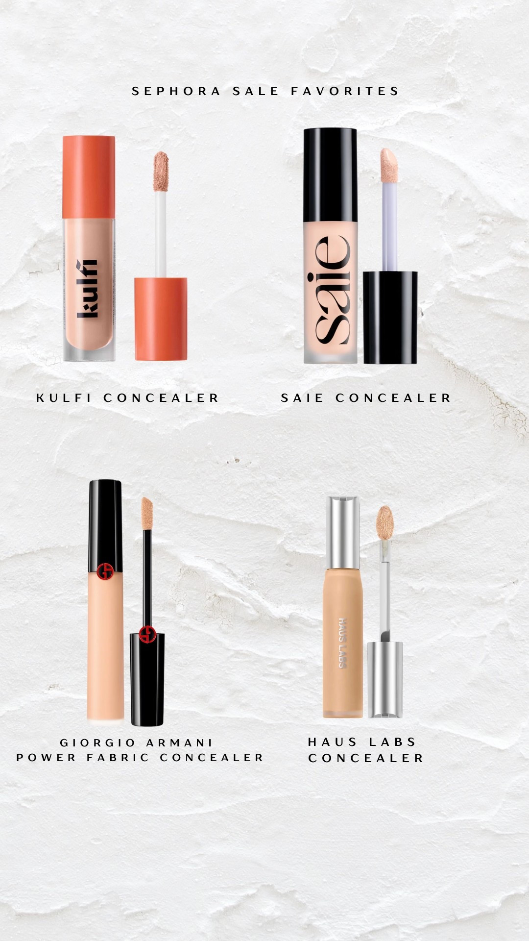 The Sephora Sale starts 4/4 and these are some of my favorite concealers that I highly recommend getting during the sale! It is definitely the time to stock up on products you love and try products you have always wanted to try! 


Sephora Sale Dates 
4/4 - 4-14 VIB Rouge 20% 
4/8-4/14 VIB 15% 
Insider 4/8-4-14 10% off 



#LTKFindsUnder50 #LTKBeauty #LTKSaleAlert