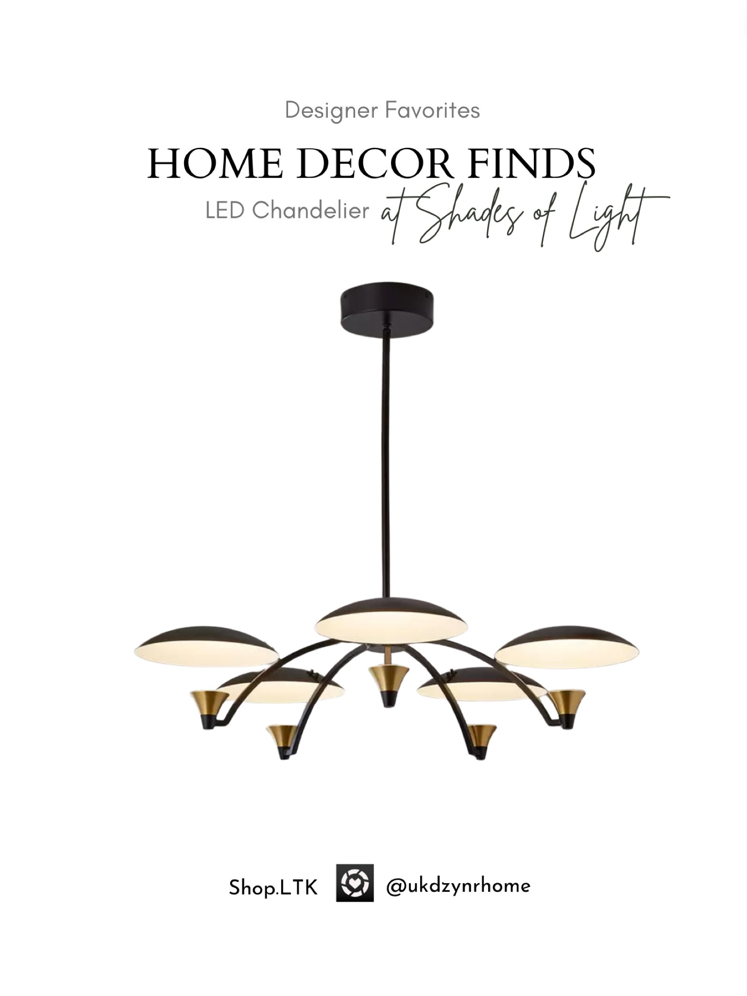 LED Chandelier from Shades of Lightt

#LTKhome