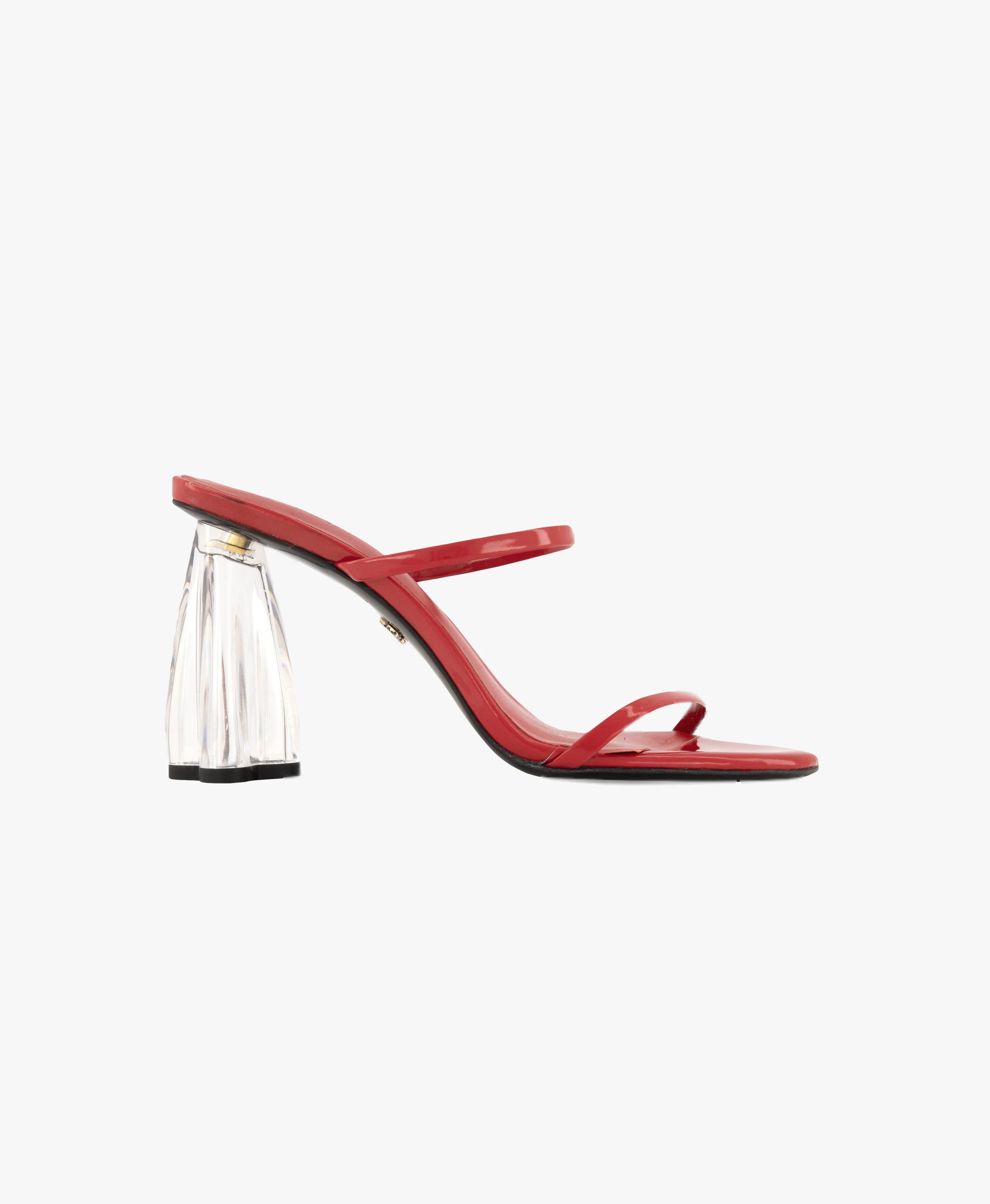 Fiorellini Glass Heel 95 Red Patent | Seezona