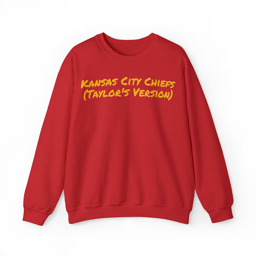 Kansas City Chiefs taylor's Version 1989 Cotton Crewneck - Etsy | Etsy (US)