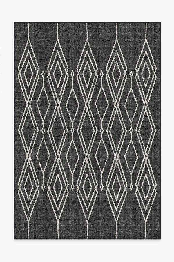 Outdoor Gemma Lattice Black Rug | Ruggable | Ruggable