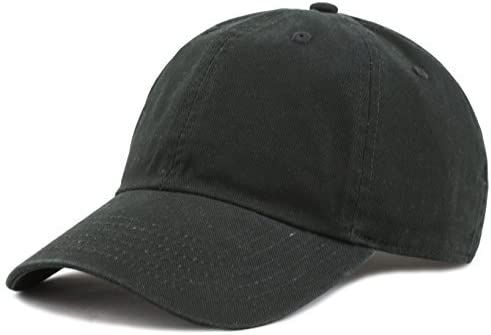 The Hat Depot Unisex Blank Washed Low Profile Cotton & Denim & Tie Dye Dad Hat Baseball Cap | Amazon (US)