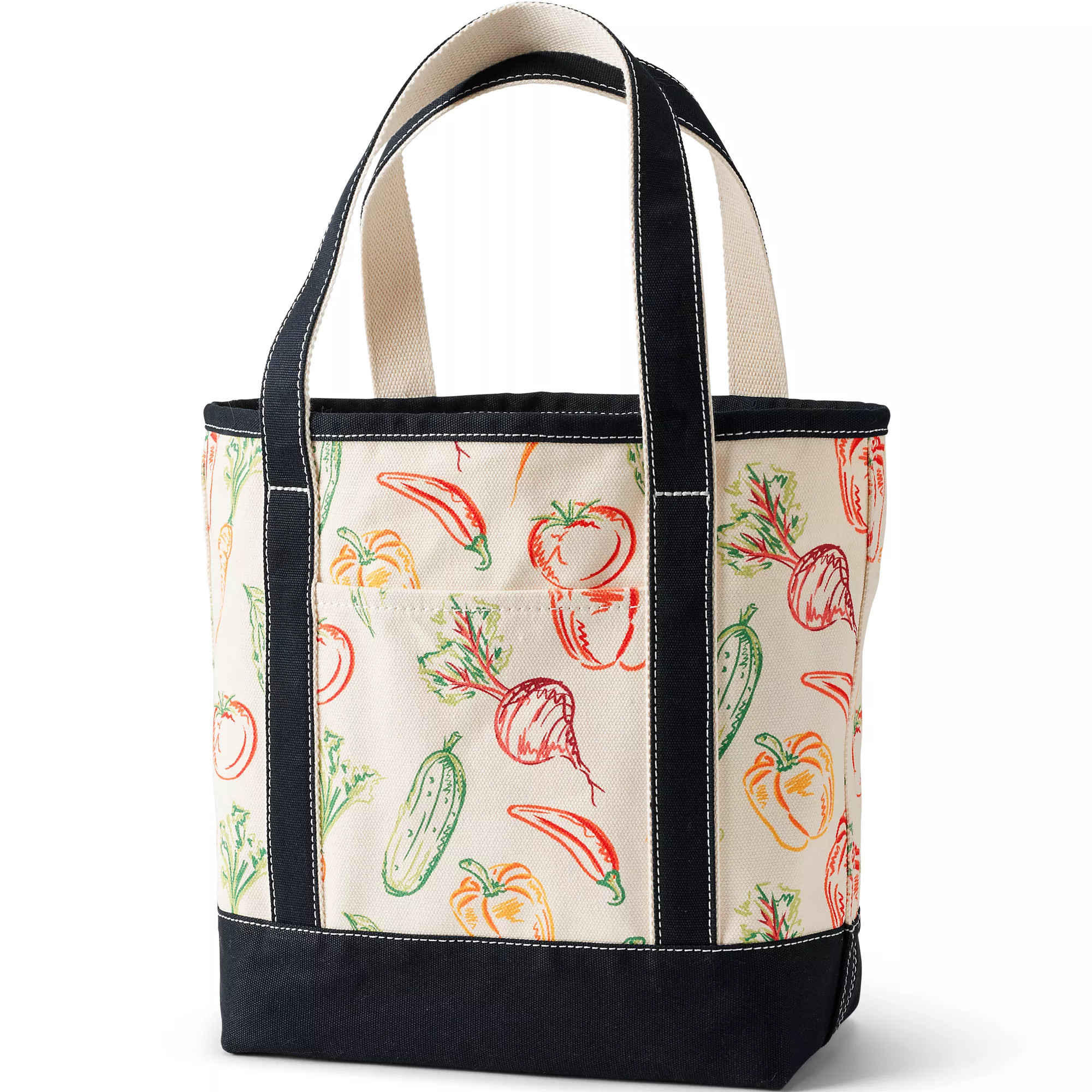Medium Print 5 Pocket Open Top Canvas Tote Bag | Lands' End (US)