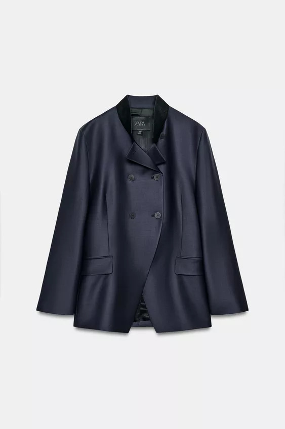 ZW COLLECTION FITTED CONTRAST BLAZER | Zara UK