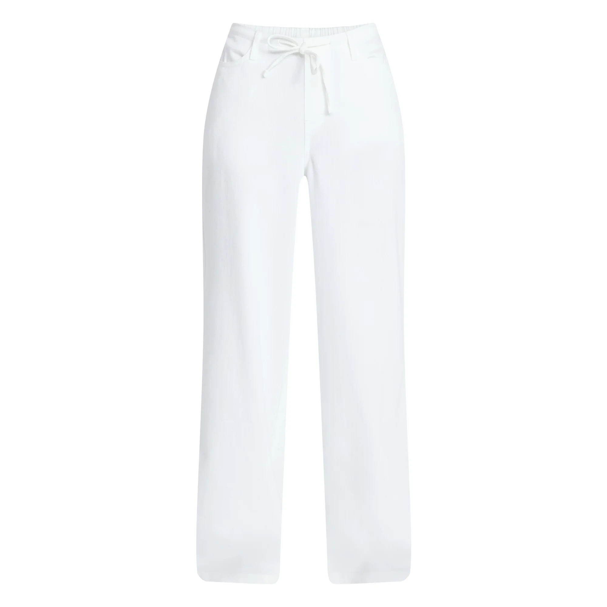 No Boundaries Mini Waist Wide Leg Pants, 31" Inseam, Women's XXS-XXL | Walmart (US)