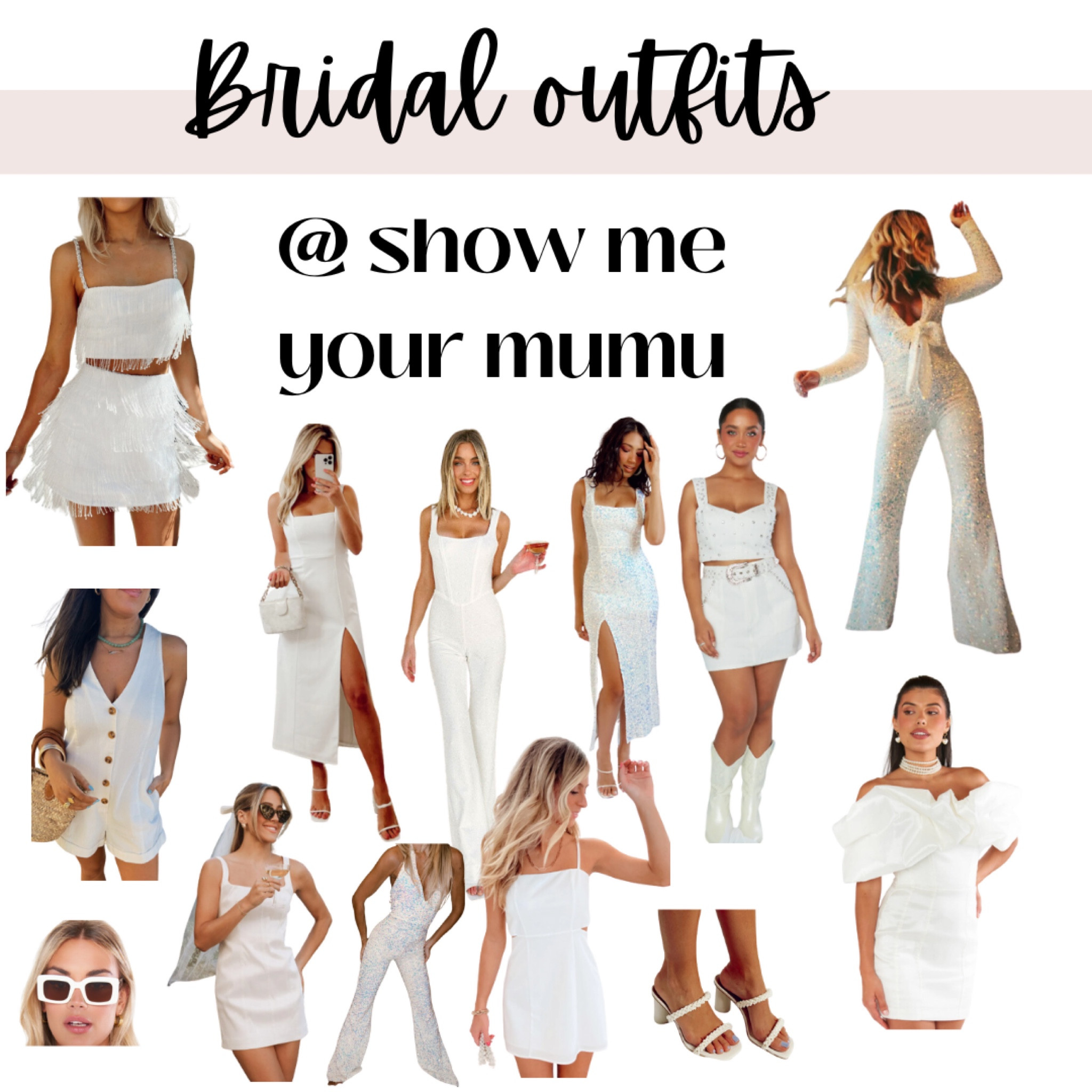 Everything I LOVE bridal-sec at show me your mumu. Perfect for all bridal festivities! 

Bridal shower | Bachlorette | honeymoon | 

#LTKWedding #LTKSeasonal