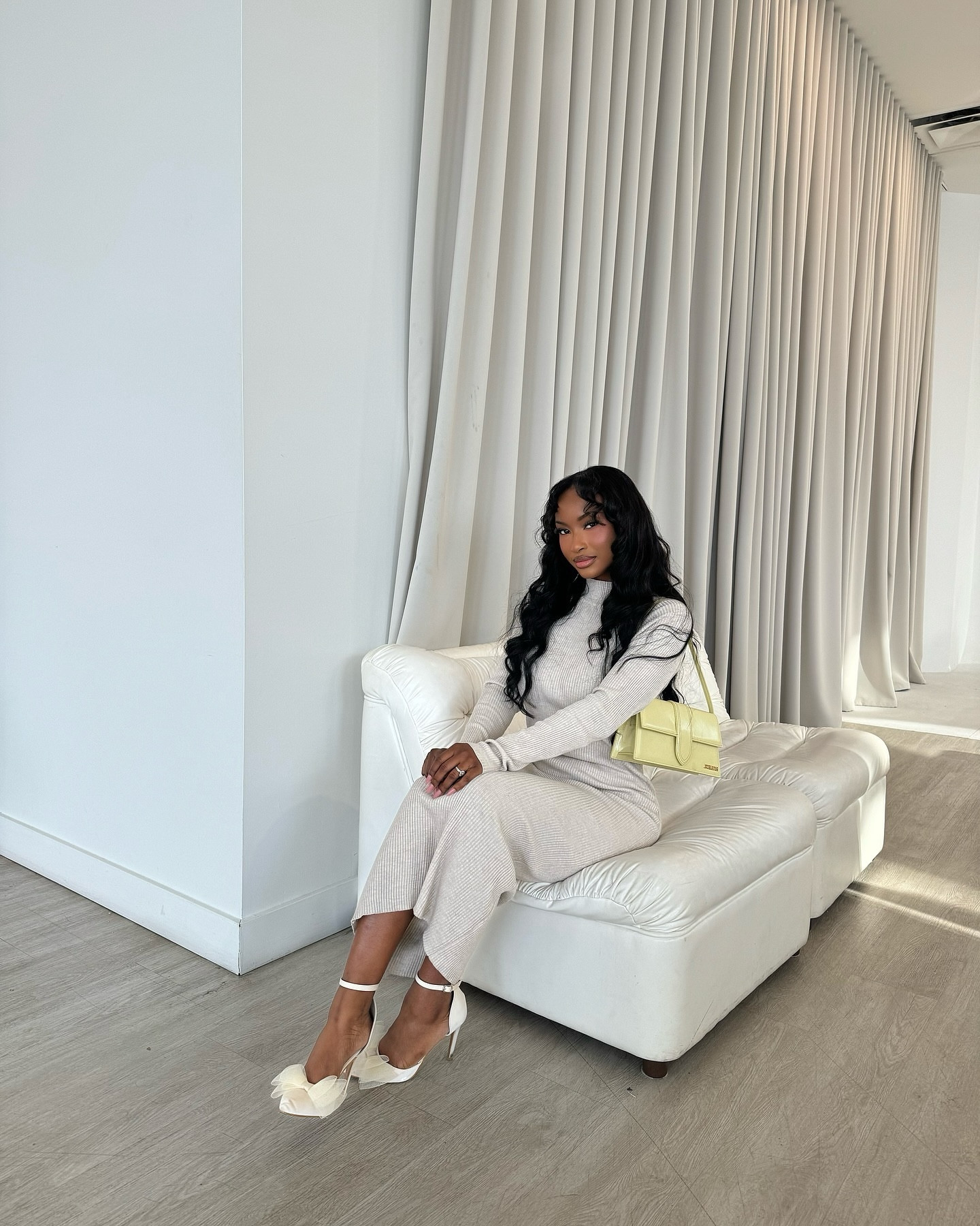 The perfect holiday dinner/party dress and great for the winter & fall! 

The cream/beige colour makes it so simple and elegant. 



#LTKStyleTip #LTKSeasonal #LTKHoliday