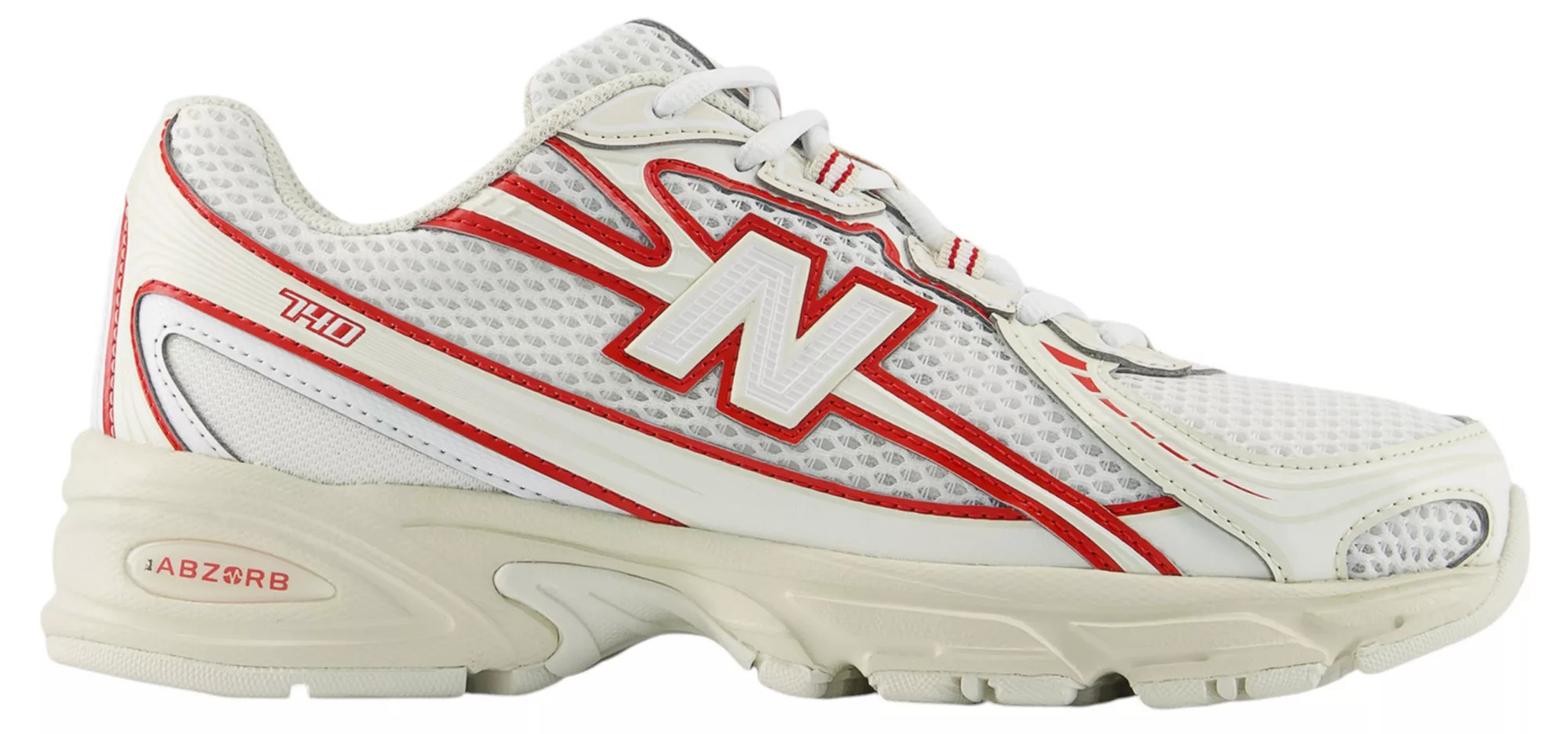 New Balance Women's 740 Shoes, M6/W7.5, Linen/Team Red | Going Going Gone
