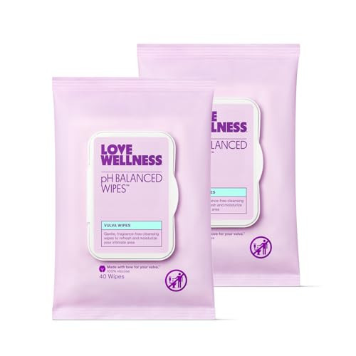 Love Wellness pH Balancing Wipes for Women | Feminine Hygiene for Cleansing with Aloe Vera | Fragrance-Free Intimate Health | Moisturizing, Soothing & Calming for Sensitive Skin | Travel Size | 2-Pack | Amazon (US)