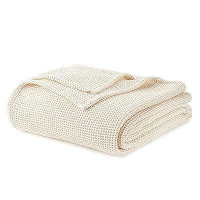 Whisper Organics Waffle Knit Blanket Natural King/California King | Target