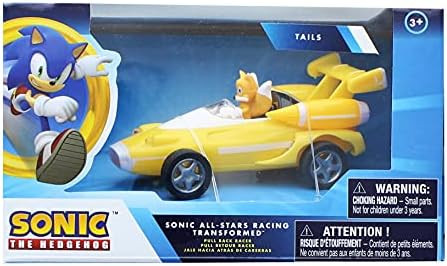 NKOK Sonic Transformed All-Stars Racing Pull Back Action: Tails 5" inches | Amazon (US)