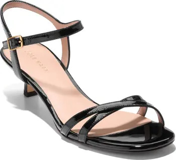 Cole Haan Leni Kitten Heel Sandal in Soft Gold Leather at Nordstrom Rack, Size 5 | Nordstrom Rack