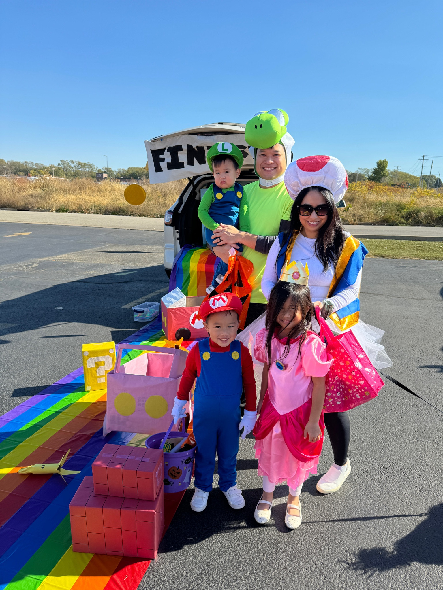 Mama mia! It’s a Mario party! 👾🎮🍄🍬 #TrunkOrTreat
Halloween costumes. 
Family Halloween costume. 
Mario. 
Luigi. 
Princess peach. 
Yoshi. 
Toad. 
All costumes on Amazon!

#LTKSeasonal #LTKHalloween #LTKHoliday