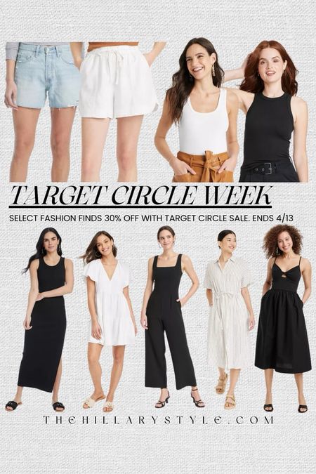 Target Circle Week: Select Women’s Fashion finds are 30% off with Target Circle Week. Stock up on spring and summer favorites and basics! Sundress, tshirt dress, skater dress, button up dress, jumpsuit, tanks, tank top, denim shorts, linen shorts. Spring outfit, spring dress, spring basics. Summer dress, summer outfit, summer basics.

#LTKSeasonal #LTKsalealert #LTKxTarget
